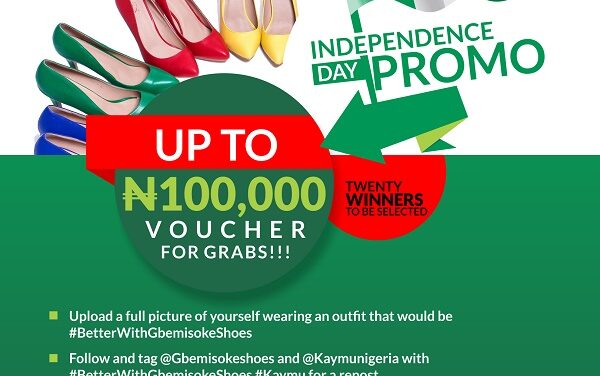 Up to N100,000 Voucher For Grabs At The Kaymu/Gbemisoke Shoes Independence Day Promo
