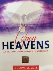 Open heavens 9 July 2018