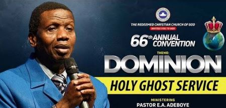 Watch LIVE: RCCG August 2018 Holy Ghost Service – “Dominion”