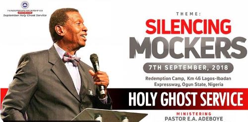 Watch LIVE: RCCG September 2018 Holy Ghost Service – Silencing Mockers