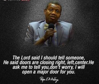 open heaven Pastor E. A. Adeboye