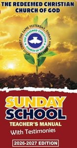 RCCG Sunday School Teacher Manual 6 September 2026 - The Immanence Of God 1 rccg sunday school teachers manual 20262027